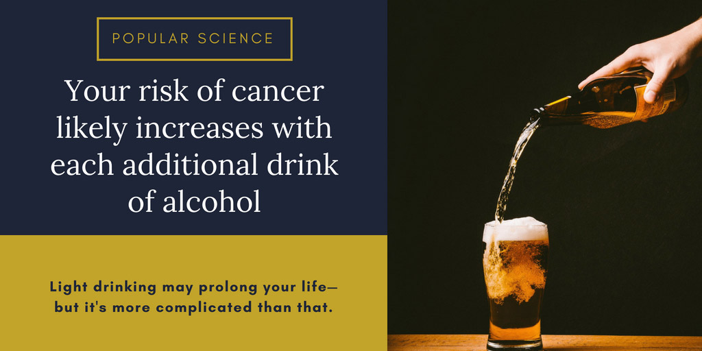Your risk of cancer likely increases with each additional drink of alcohol - Popular Science